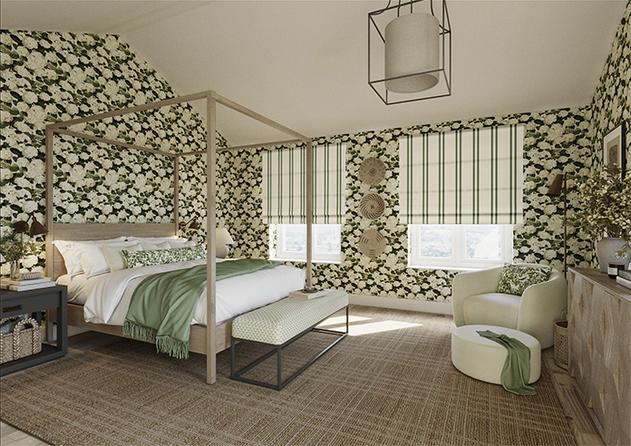 Winnies Stripe, Coriscon - Twist&Fit Roman Blind - Image 6